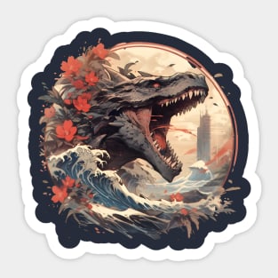 Japanese Dinosour Sticker